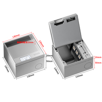 Boîte de sol encastrée ZDR-130AB OEM&ODM en acier inoxydable, dissimulée, EU UK Schuko US AU, module de prise de courant horizontale à 2 prises