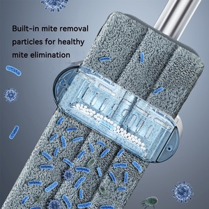 Vadrouille en microfibre humide et sèche sans lavage à la main chiffon de nettoyage réutilisable <span class=keywords><strong>anti</strong></span>-acariens vadrouille antibactérienne pour le nettoyage des sols à la maison - Product Image 5