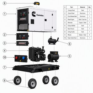 Generador Diésel Super Silencioso de 40 Kva con Motor Cummins 4BT3.9-G2 Stamford, 30 Kw, Remolque Móvil, Certificaciones EAC, EPA, CE, ISO9001, UKCA, ROHS - Product Image 2