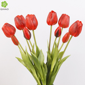 Ramo de Tulipanes Artificiales, 5 Tallos, Plástico Suave, Alta Simulación, Flores Decorativas de Primavera - Product Image 5