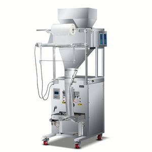 Machine d'emballage automatique à vis matériel de poudre Granule de poids quantitatif remplissant les aliments dans des sacs en plastique Stock disponible - Product Image 1