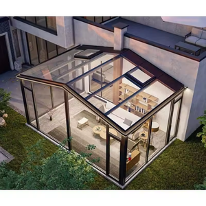 Système de véranda modulaire en aluminium thermolaqué avec vitrage, assemblage rapide, pas besoin de fondation pour terrasse ou pont - Product Image 3