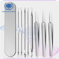 Kit d'outils d'élimination des boutons en acier inoxydable argenté Safebond 2025, extracteur de boutons, certifié CE, beauté, hygiène personnelle féminine