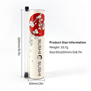 Biodegradable Food Grade Paper Sushi Push Pop Tube Custom Logo Takeaway Packaging Container - Product Image 4