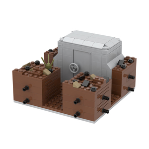 Bloques de Construcción de la Serie Militar, Caserón de Campo de Batalla, MOC MOOXI MOC5064-A, Ladrillos, Soldado del Ejército, Bloques de la Segunda Guerra Mundial y Juguetes de Construcción de Modelos - Product Image 5