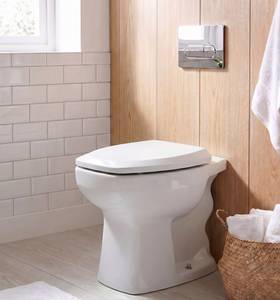 Asiento de Inodoro Moderno Cuadrado con Cierre Suave, de Plástico, Antibacteriano, Antiolor y Antideslizante, para el Mercado Brasileño - Product Image 1