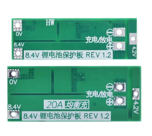 Carte de protection de batterie au lithium BMS 2S 20A 7.4V 8.4V 18650, version équilibrée, carte BMS standard pour bricolage - Product Image 4