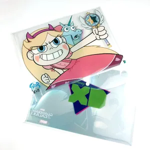 कस्टम मुद्रण प्लास्टिक पीपी कार्टून दस्तावेज़ बैग