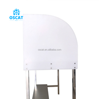 Table d'infusion vétérinaire OSCAT avec panneau latéral en acrylique haute résistance, conception silencieuse, pour clinique vétérinaire