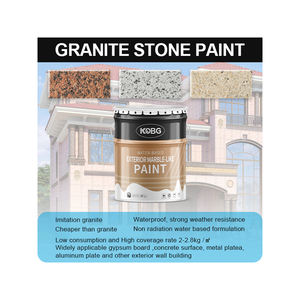 Peinture murale KOBG à effet pierre naturelle, revêtement liquide facile à appliquer et peinture à l'aspect texturé via le grattage <span class=keywords><strong>ou</strong></span> la pulvérisation - Product Image 4