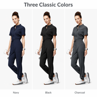 Combinaison d'uniformes médicaux personnalisés, confortable, pour infirmières, avec logo personnalisé, pour femmes
