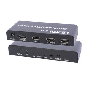 <span class=keywords><strong>2X2</strong></span> <span class=keywords><strong>HDMI</strong></span> Ver 2.0 4K Vraie Matrice Commutateur Splitter 2 En 2 Sur L'affichage Avec Télécommande - Product Image 2