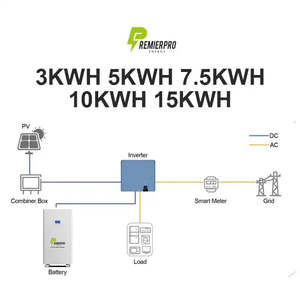 Batterie au lithium-ion 48 volts pour usage domestique, stockage d'énergie, 51,2v 48v 200ah, grade A, pack de batteries Lifepo4, capacité 100ah, montage pour solaire - Product Image 3