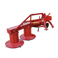 3 Point Mounted Double Disk Lawn Rotary Drum Mower for Hay
