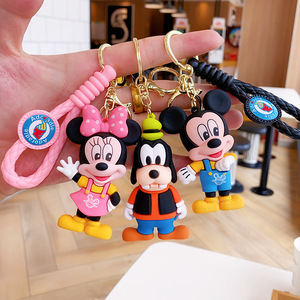 Minnie <span class=keywords><strong>Mickey</strong></span> phim hoạt hình bức tượng Keychain Donald vịt Mặt dây chuyền Trang trí Điện thoại di động Keychain vài món quà nhỏ hợp thời trang - Product Image 3