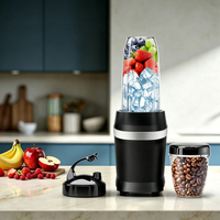 Mixeur personnel BLENDER PRO TURBO 600W/1000W, pour shakes, smoothies, préparation alimentaire et mélange de produits congelés, 24 onces