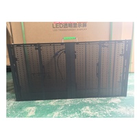 Pantalla LED Transparente de Malla P3.91-7.81 con Clasificación IP65 para Ascensores, Edificios de Gran Altura, Centros Comerciales, Publicidad y Alquiler