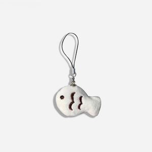 Plush Cartoon Keychain <b>Cat</b> Fish Rabbit Carrot Dolls Plush Toys Kids Cute Fluffy Animal Schoolbag Pendant - Product Image 6