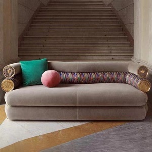 أريكة فرنسية على الطراز الكريمي ، أريكة زاوية منحنية لغرفة المعيشة وشقة صغيرة - Product Image 4