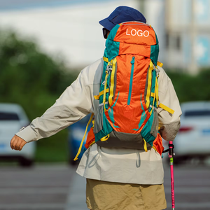 60L Lightweight Hiking Backpack Camping <b>Rucksack</b> Steel Frame Padded Straps Chest Waist Belt Only 1KG for Trekking Mountaineering - Product Image 5