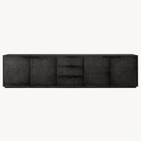 Classique simple meuble TV en bois massif meubles de salon villa console multimédia peut être personnalisé