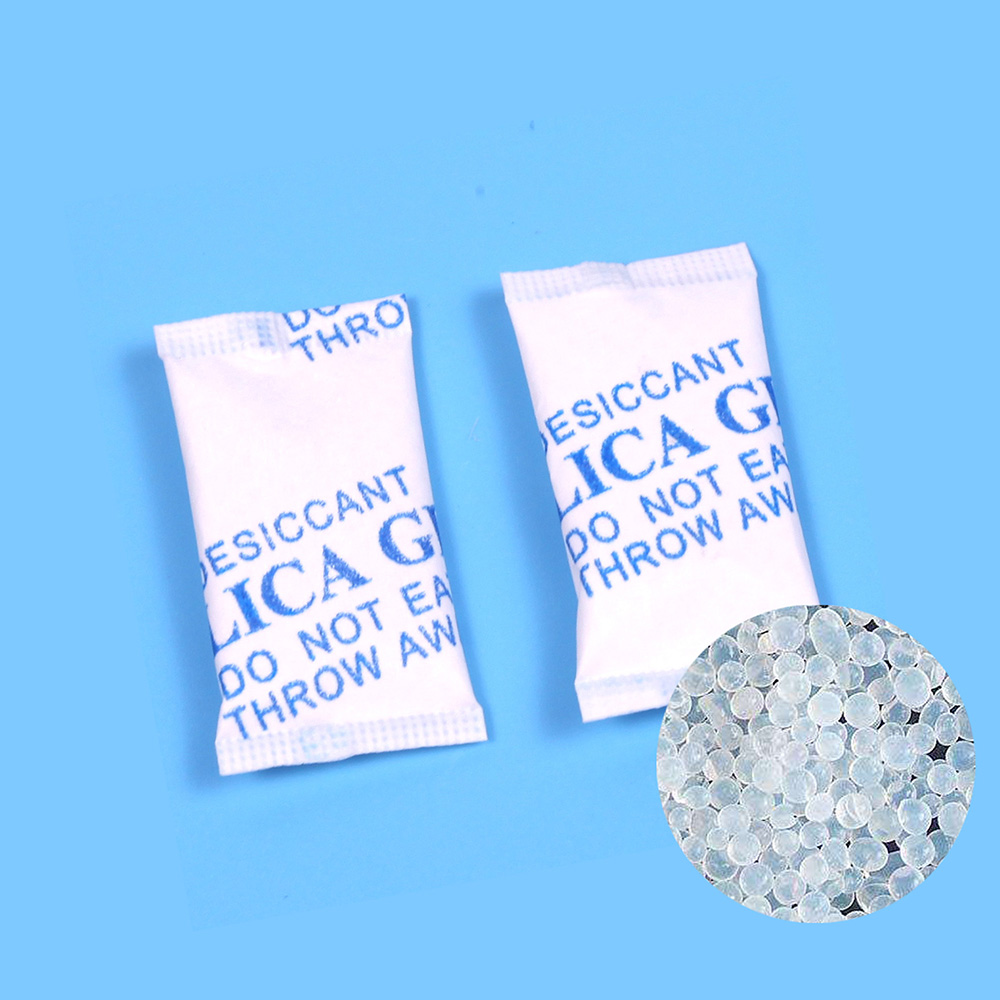 Pacotes de gel de sílica de grau alimentício, 1g, 2g, 3g, 5g, 10g, 50g, 100g, 200g, gel de sílica sacos dessecante gel branco de sílica