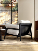 Fauteuil individuel vintage de style nordique avec housse amovible, idéal pour le salon et le balcon ; Meuble décontracté pour salon