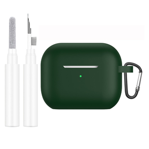 Kit de nettoyage d'écouteurs + étui en silicone pour Apple <span class=keywords><strong>Airpods</strong></span> 4 accessoires casque stylo de nettoyage Kit de nettoyage ensemble de couverture en silicone - Product Image 1