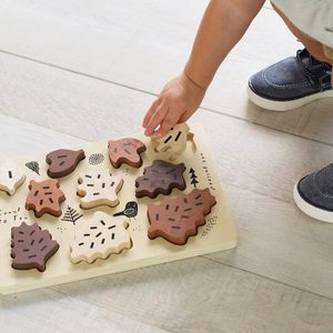 Galerie Plateau en bois Puzzle Count to Leaves, jouet Montessori pour les tout-petits pour le développement, puzzle éducatif durable pour les enfants - Product Image 2