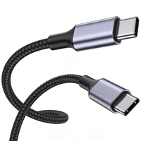 Câble de charge Type C, câble USB C 240W 5A, câble Type C à charge rapide, OEM, alliage d'aluminium, nylon tressé, cordon de données USB-C vers USB-C
