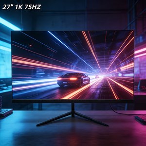 Moniteur 27 pouces <span class=keywords><strong>pas</strong></span> <span class=keywords><strong>cher</strong></span>, écran IPS 75Hz 1920x1080 pour bureau, configuration double moniteur, travail sur PC <span class=keywords><strong>portable</strong></span> - Product Image 1