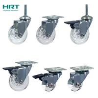 Roulettes silencieuses en plastique pour meubles, roulettes pivotantes de 35 mm pour chaise de bureau, déplacement facile, chariot de déménagement
