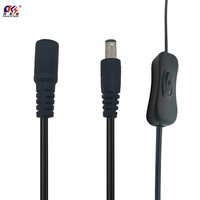 Anpassbares DC-Stromkabel mit Ein/Aus-Schalter 5,5x2,1mm 5,5x2,5mm Stromverlängerungskabel für LED-Streifen CCTV-Kamera Router