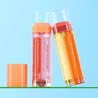 Flacon pompe sous vide 30 ml à double réservoir cylindrique pour ampoules, version européenne, pour lifting ultrasonique