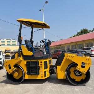 Rullo Compattatore Stradale Idraulico Completo a <span class=keywords><strong>Doppio</strong></span> Tamburo da 5 Tonnellate con Motore Diesel da 50 CV per Costruzioni in Asfalto - Product Image 3