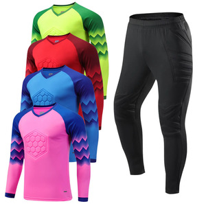 Magliette sportive ad asciugatura rapida spugna imbottita da portiere da calcio magliette da maglia da calcio - Product Image 1
