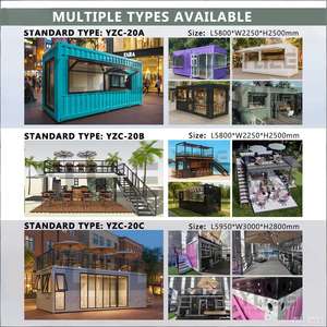 कम लागत वाले वाणिज्यिक तैयार घरों कंटेनर हाउस मॉड्यूलर पोर्टेबल कॉफी कियोस्क की दुकान कैनोपी कंटेनर हाउस मॉड्यूलर घरों चीन - Product Image 5