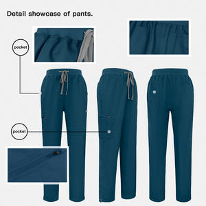 Nuevos Uniformes Médicos de Enfermería, Uniformes Quirúrgicos de Rayón y Elastano para Hombres y Mujeres, con Logotipo Personalizado para Hospitales y Salones de Belleza - Product Image 6