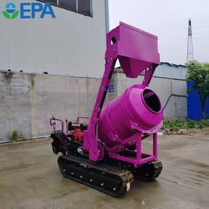 Máquina integrada de mezcla y transporte de bomba de hormigón autocargable de oruga hidráulica pequeña para construcción de edificios - Product Image 4