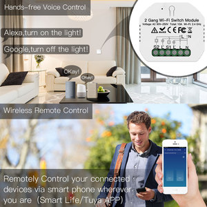 Mô-đun Công Tắc Đèn Thông Minh Ẩn WiFi RF433 Mini, Ổ Cắm Công Tắc Nâng Cấp Gắn Tường, Ứng Dụng Tuya Smartlife Google Home Alexa - Product Image 3