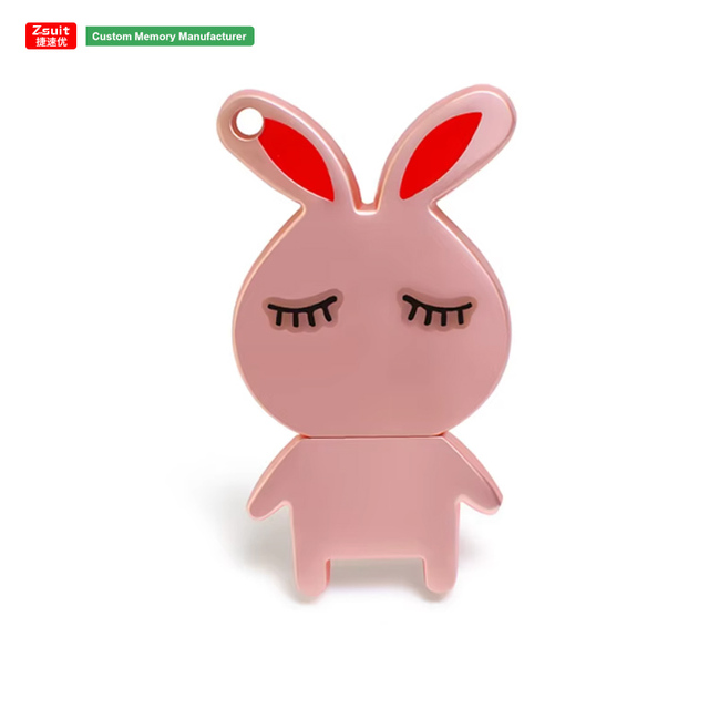 Rabbit Shaped Cute Cartoon USB Key Memory Stick 8gb 32GB 64GB Pen Drive USB Flash Drive