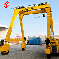 Nouvelle grue portique électrique 10t 20t 30t 50t, grue portique RTG de 50 tonnes sur pneus en caoutchouc pour la manutention de conteneurs portuaires