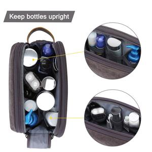 Bolsa de Aseo para Hombre, Diseño Moderno, Compartimentos Secos y Húmedos, Cierre Doble, Forro de Lona y Poliéster, Gran Capacidad, Ideal para Viajes - Product Image 3