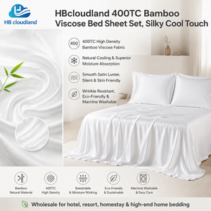 Juego de Cama Cloudland con Certificación OEKO-TEX y Aprobación GOTS, Ecológico, Refrescante, de Bambú, con Bolsillos Profundos, 400 Hilos, Adhesivo, para Todas las Estaciones - Product Image 2