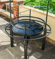 Grill multifonction réglable avec four à poulet rôti et four à grillades rotatif pour jardin familial en extérieur