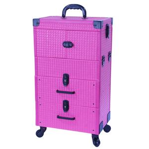 יופי מקצועי איפור רכבת מארז קופסת ספר עם מגירות מארז לק ארגונית אחסון לעיצוב ציפורניים בעגלה - Product Image 6