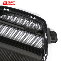 Calandre avant monobloc style V pour BMW M3 M4 G80 G82 G83 2021+ en fibre de carbone sèche