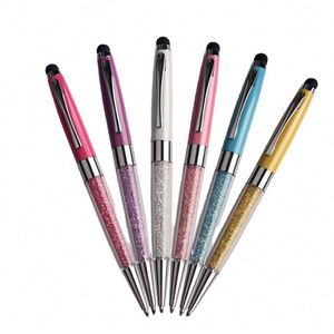 High Quality Custom Logo Advertising 1.0mm Writing Width Crystal Touch for Stylus <b>Pen</b> Promotional Gift Metal Material for Office - Product Image 1