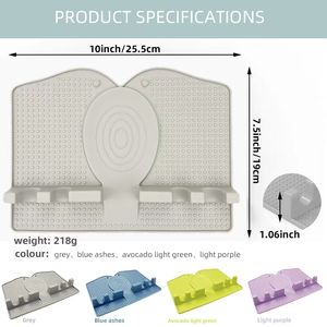 Heat-Resistant Silicone Spoon Rest and Holder New Kitchen Tool for <b>Soup</b> Drain Pad <b>Pot</b> Clips - Product Image 6