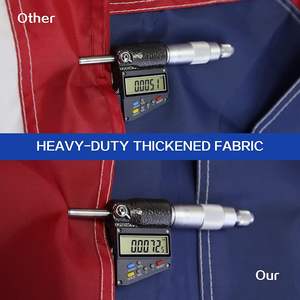 Bandera de Texas DB de 3x5 pies, de nailon, con estrellas bordadas, resistente, para colgar en exteriores. - Product Image 5